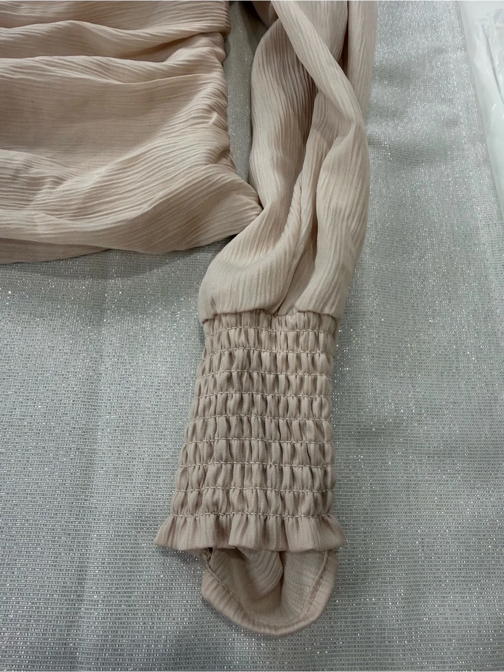 Astr the Label‎ Cream Puff-Sleeve Square Neck Top Size Small